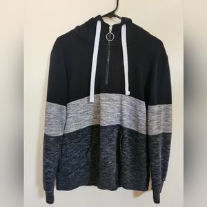 Esstive Hoodie, 1/4 Zip, Size Large